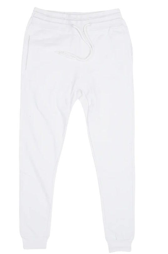 Basic White Jogger